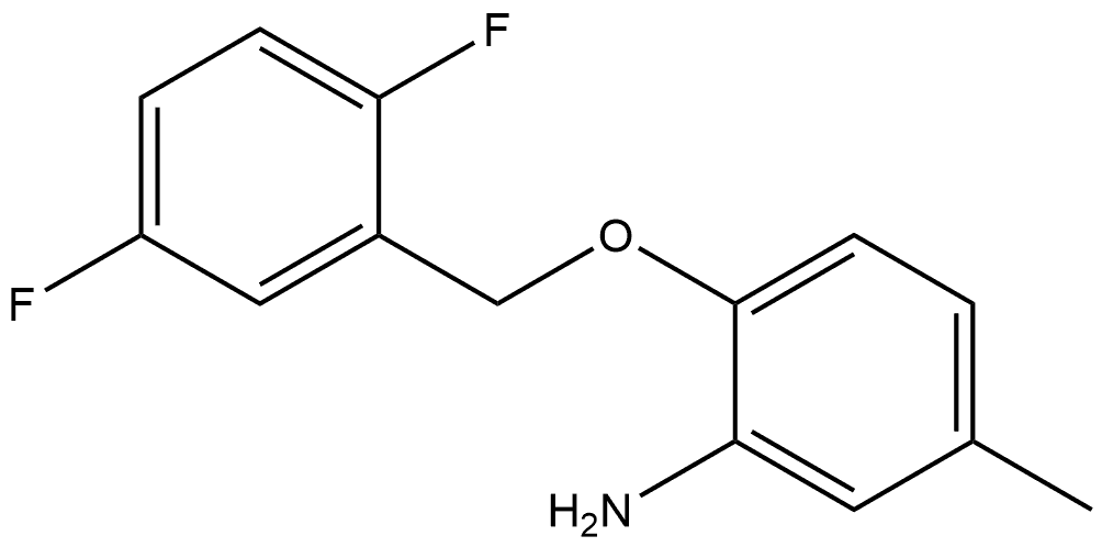 2-[(2,5-Difluorophenyl)methoxy]-5-methylbenzenamine Structure