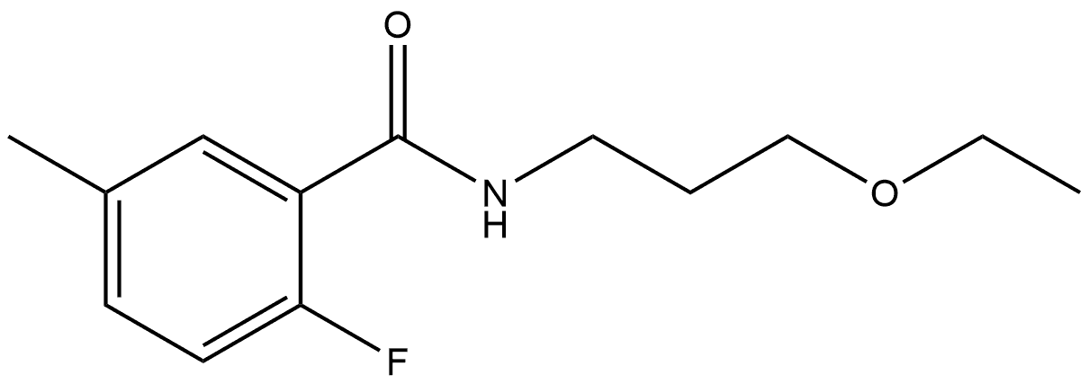 N-(3-Ethoxypropyl)-2-fluoro-5-methylbenzamide Structure