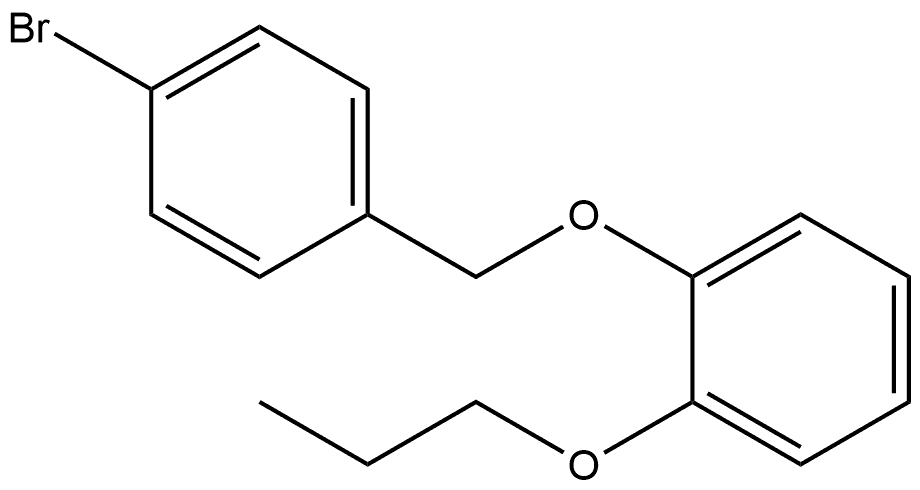 1-[(4-Bromophenyl)methoxy]-2-propoxybenzene Structure