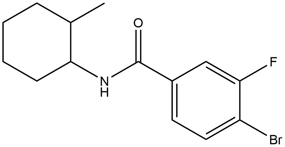 4-Bromo-3-fluoro-N-(2-methylcyclohexyl)benzamide Structure