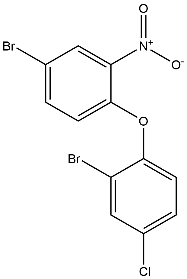 2-bromo-1-(4-bromo-2-nitrophenoxy)-4-chlorobenzene Structure