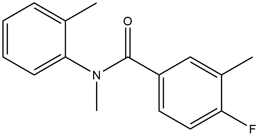 4-Fluoro-N,3-dimethyl-N-(2-methylphenyl)benzamide Structure