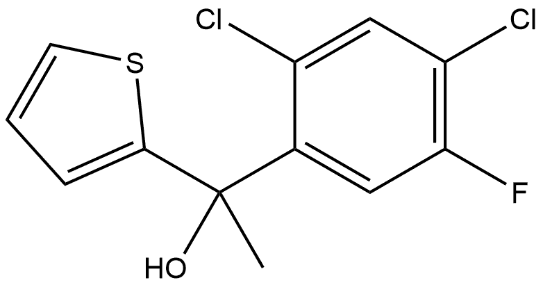 α-(2,4-Dichloro-5-fluorophenyl)-α-methyl-2-thiophenemethanol Structure