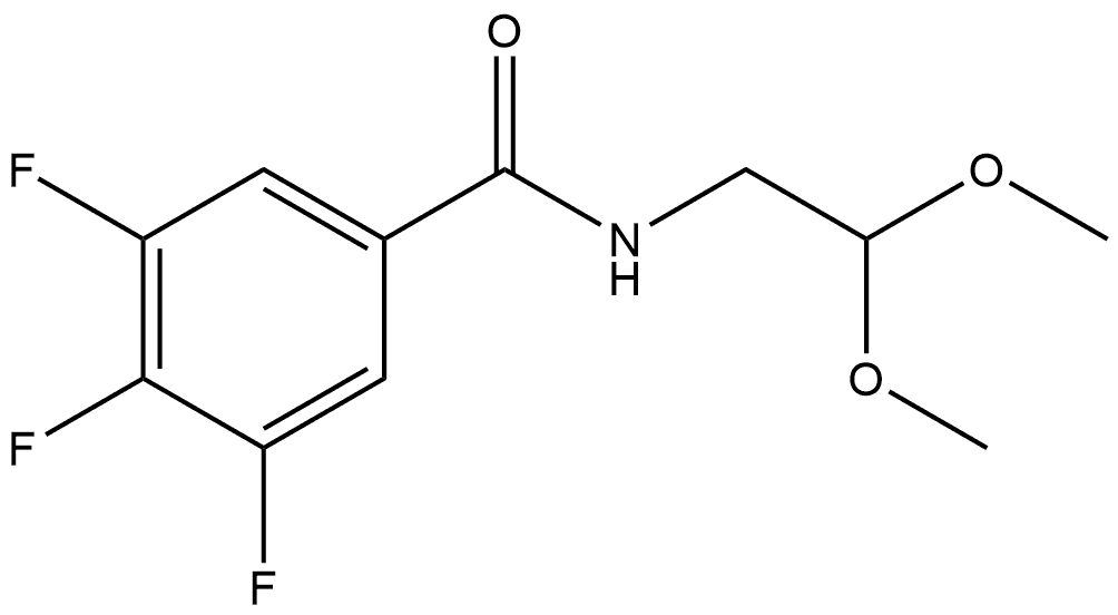 N-(2,2-Dimethoxyethyl)-3,4,5-trifluorobenzamide Structure