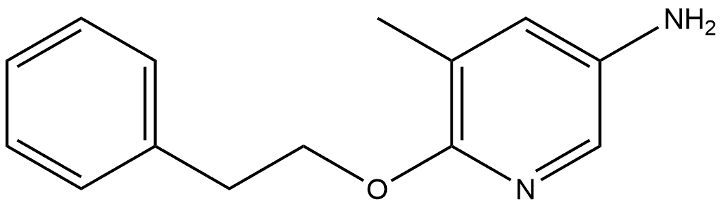 5-Methyl-6-(2-phenylethoxy)-3-pyridinamine Structure