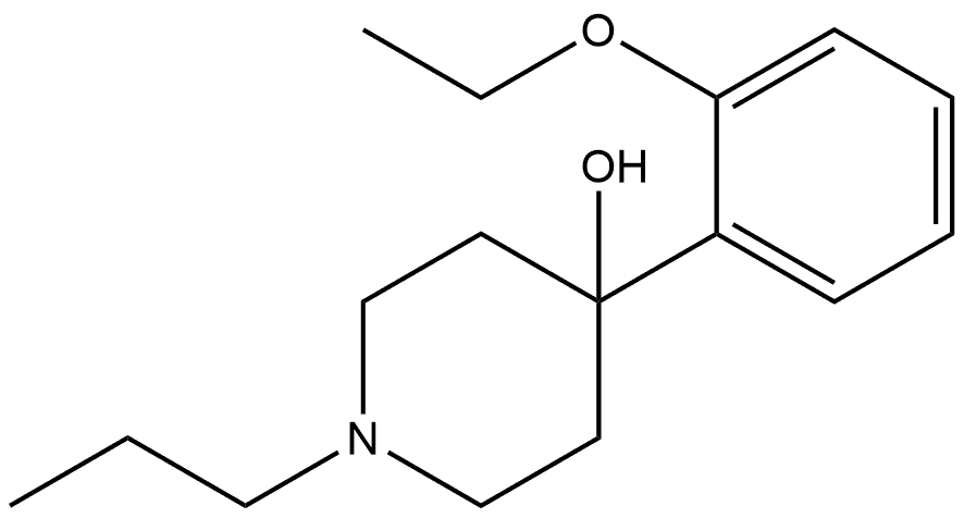 4-(2-Ethoxyphenyl)-1-propyl-4-piperidinol Structure