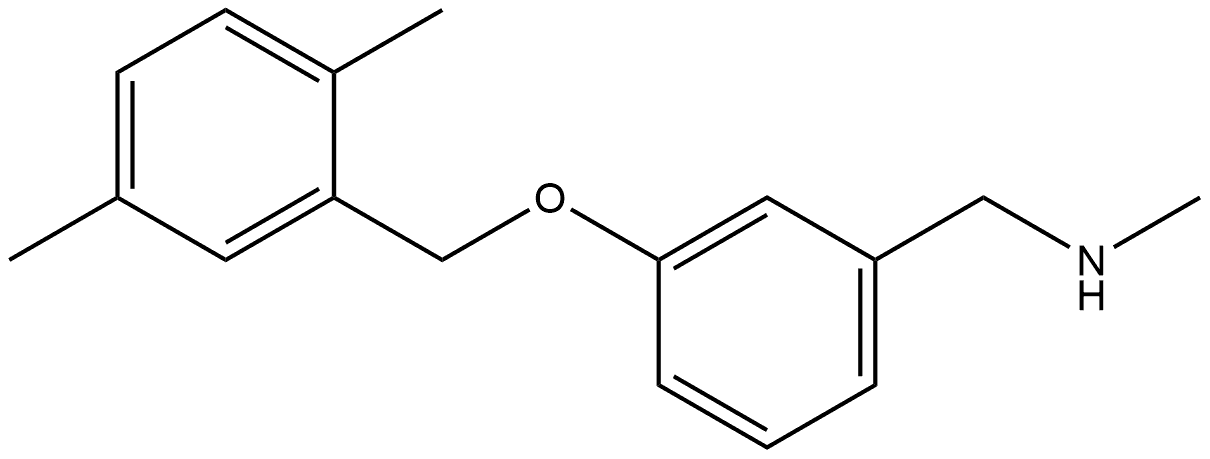 3-[(2,5-Dimethylphenyl)methoxy]-N-methylbenzenemethanamine Structure