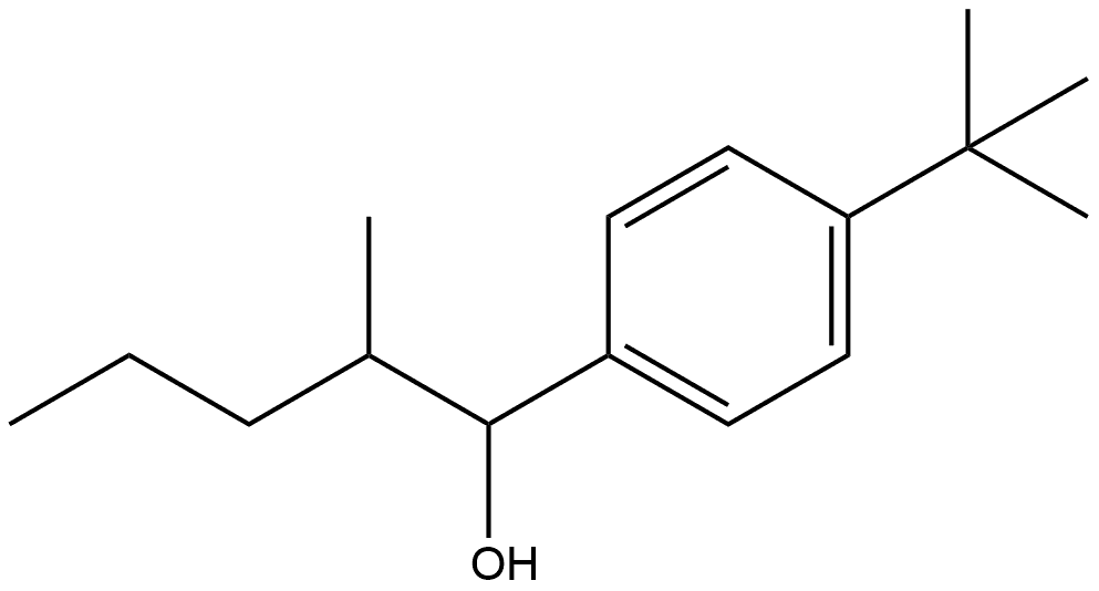 4-(1,1-Dimethylethyl)-α-(1-methylbutyl)benzenemethanol Structure