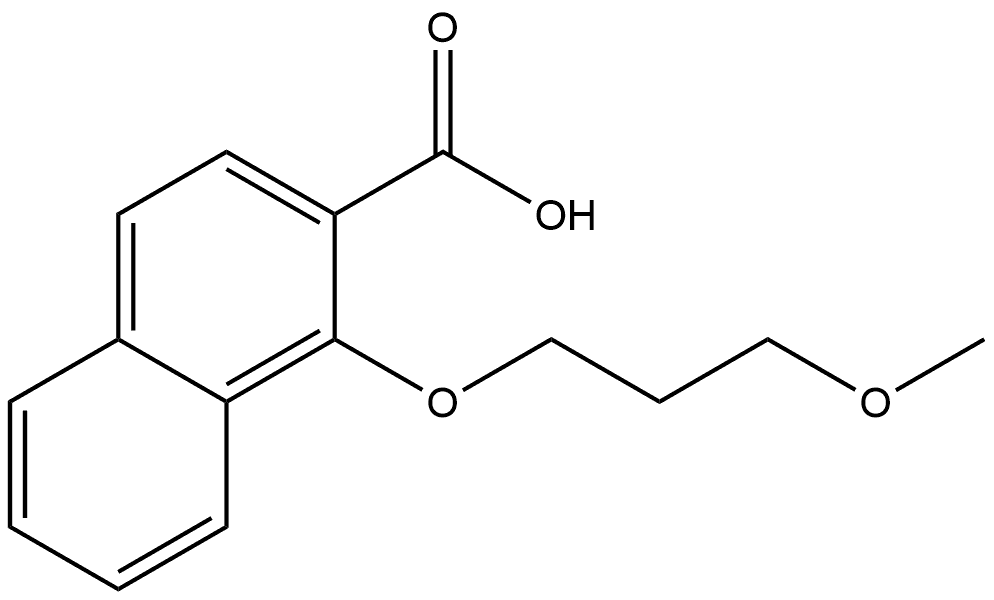 1-(3-Methoxypropoxy)-2-naphthalenecarboxylic acid Structure