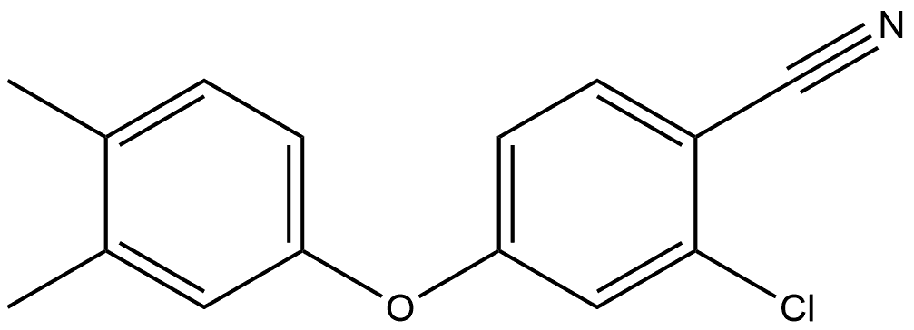 2-Chloro-4-(3,4-dimethylphenoxy)benzonitrile Structure