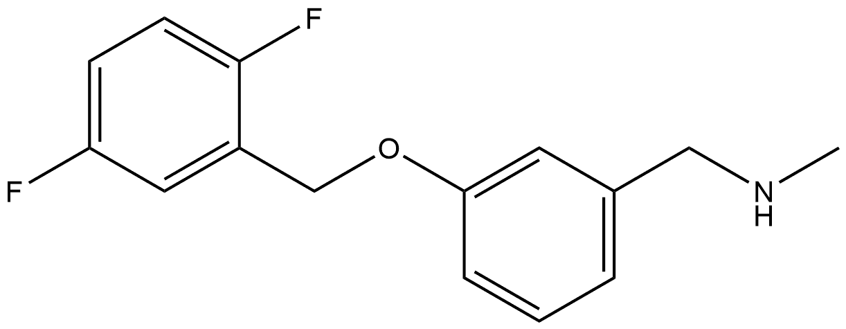 3-[(2,5-Difluorophenyl)methoxy]-N-methylbenzenemethanamine Structure
