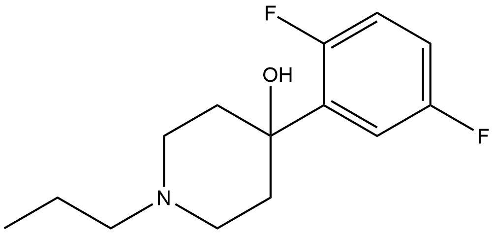 4-(2,5-Difluorophenyl)-1-propyl-4-piperidinol Structure