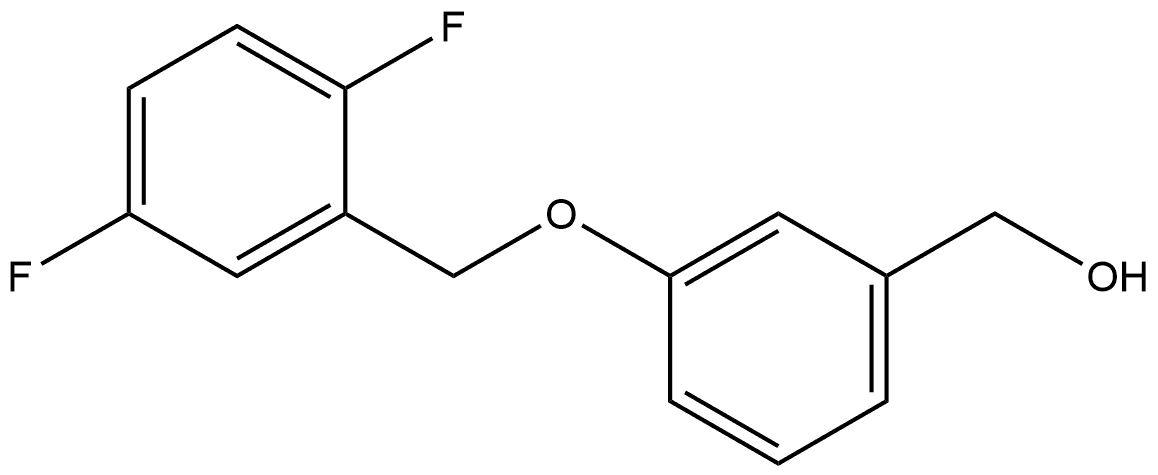 3-[(2,5-Difluorophenyl)methoxy]benzenemethanol Structure