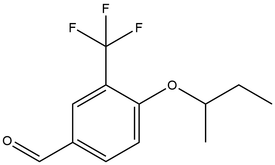 4-(1-Methylpropoxy)-3-(trifluoromethyl)benzaldehyde Structure