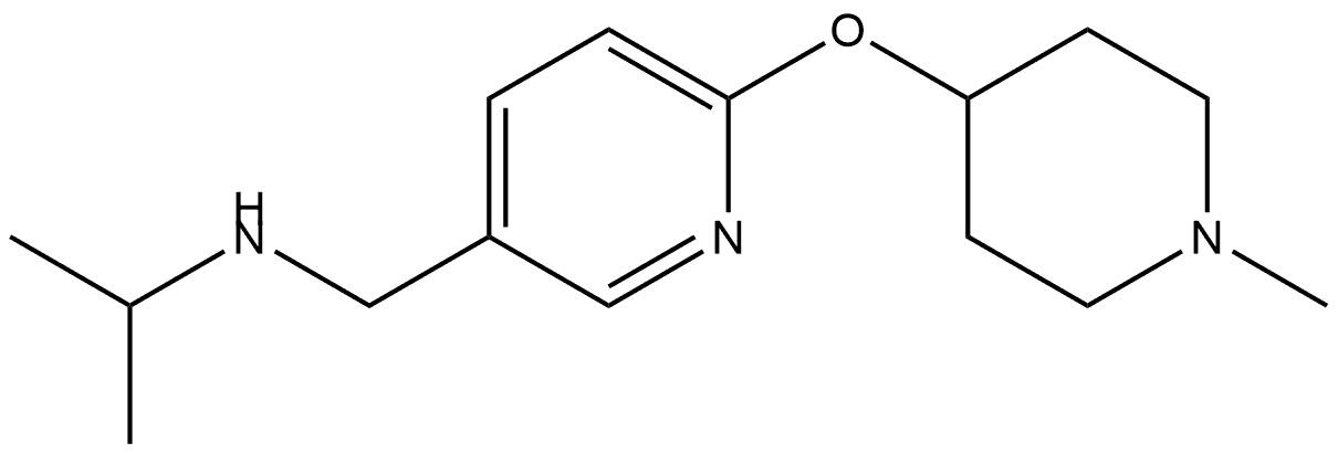 N-(1-Methylethyl)-6-[(1-methyl-4-piperidinyl)oxy]-3-pyridinemethanamine Structure