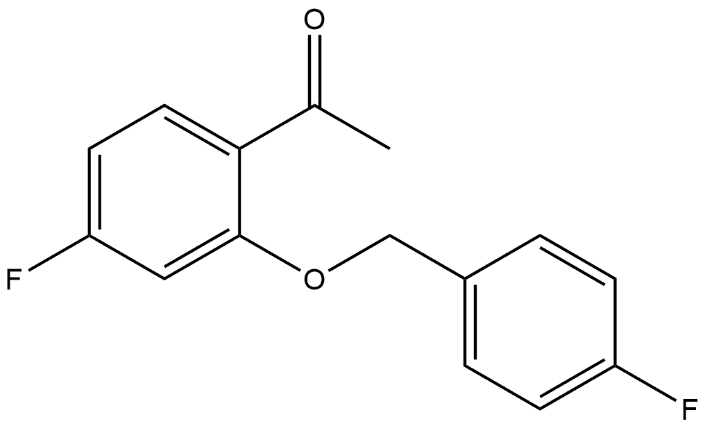 1-[4-Fluoro-2-[(4-fluorophenyl)methoxy]phenyl]ethanone Structure