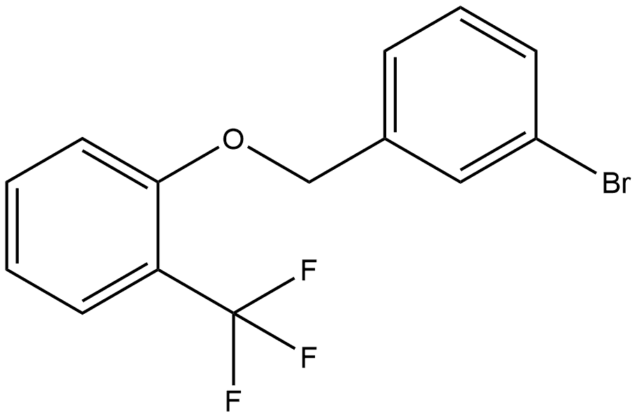 Benzene, 1-[(3-bromophenyl)methoxy]-2-(trifluoromethyl)- Structure