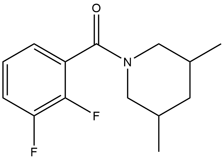 (2,3-Difluorophenyl)(3,5-dimethyl-1-piperidinyl)methanone Structure