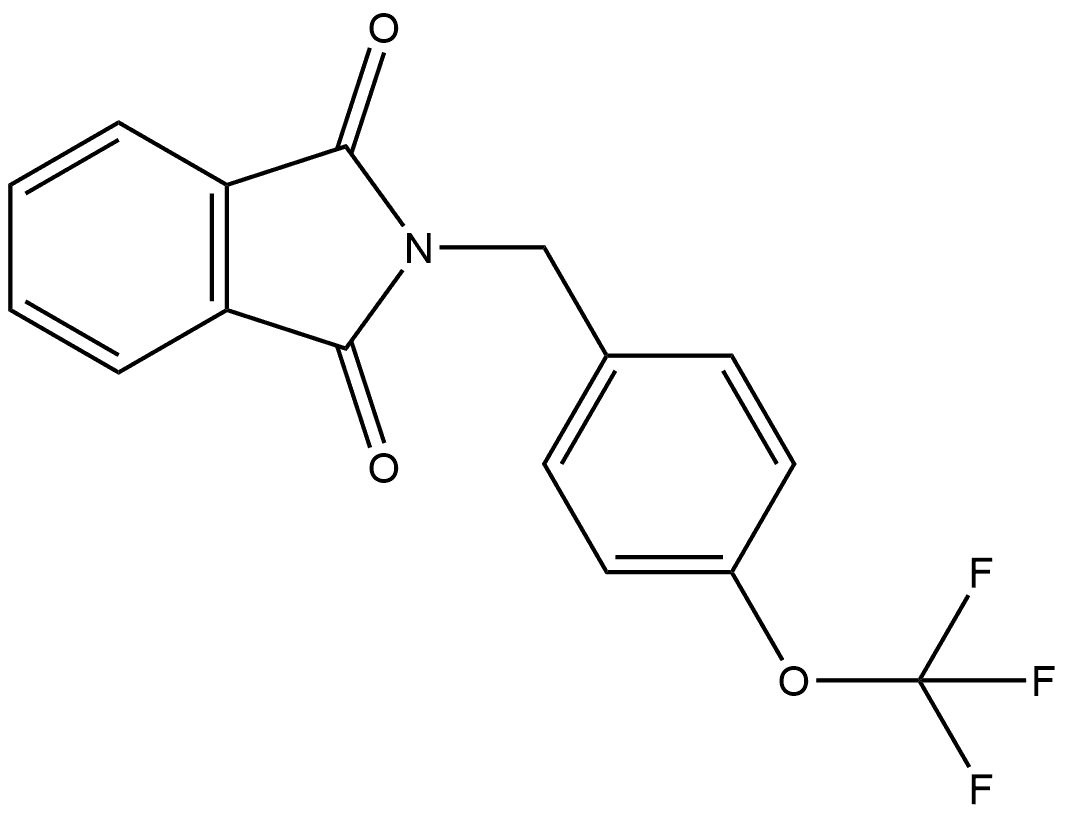 2-[[4-(Trifluoromethoxy)phenyl]methyl]-1H-isoindole-1,3(2H)-dione Structure