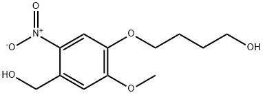 4-(4-(hydroxymethyl)-2-methoxy-5-nitrophenoxy)butan-1-ol Structure