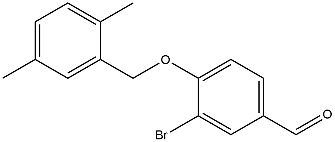 3-Bromo-4-[(2,5-dimethylphenyl)methoxy]benzaldehyde Structure