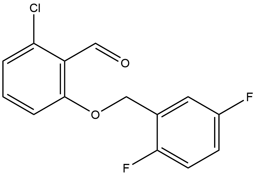 2-Chloro-6-[(2,5-difluorophenyl)methoxy]benzaldehyde Structure