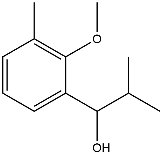 1-(2-methoxy-3-methylphenyl)-2-methylpropan-1-ol Structure