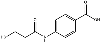 Benzoic acid, 4-[(3-mercapto-1-oxopropyl)amino]- Structure