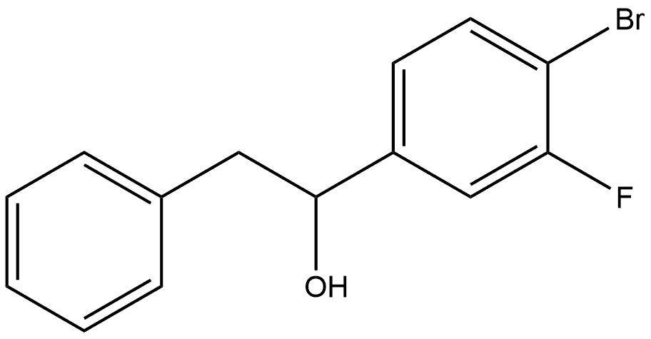 α-(4-Bromo-3-fluorophenyl)benzeneethanol Structure