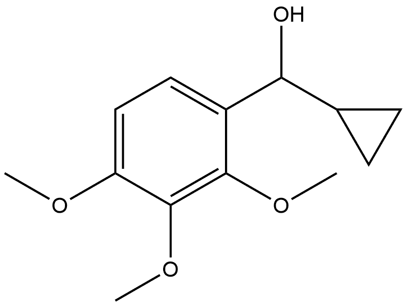 α-Cyclopropyl-2,3,4-trimethoxybenzenemethanol Structure