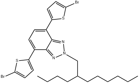 4,7-bis(5-bromothiophen-2-yl)-2-(2-butyloctyl)-2H-benzo[d][1,2,3]triazole Structure