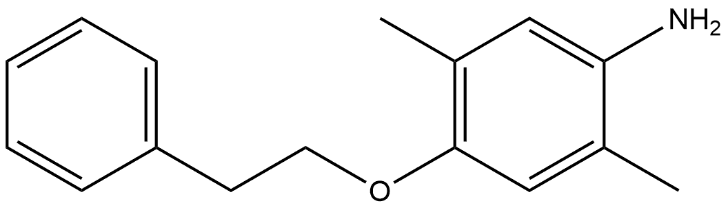 2,5-Dimethyl-4-(2-phenylethoxy)benzenamine Structure