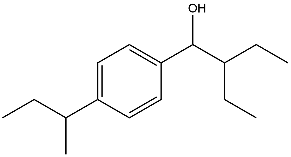 α-(1-Ethylpropyl)-4-(1-methylpropyl)benzenemethanol Structure