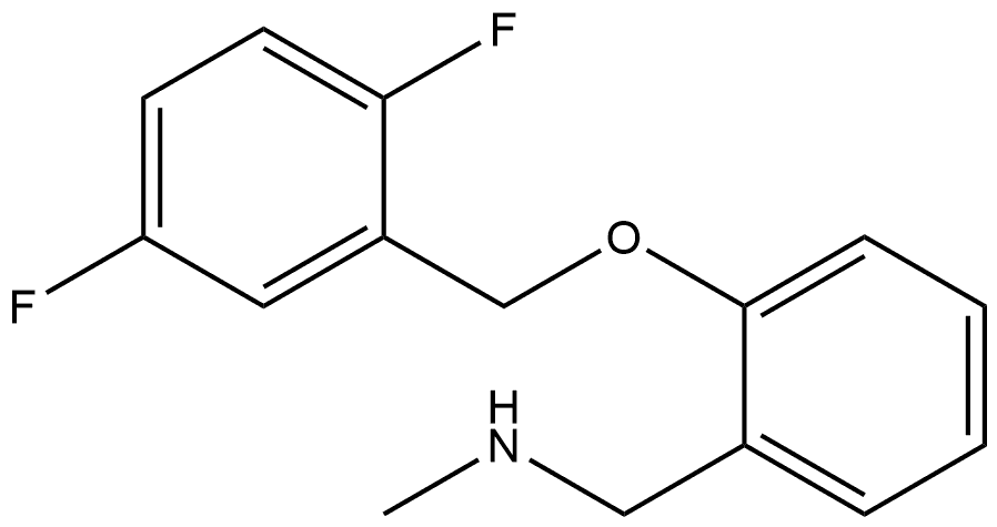 2-[(2,5-Difluorophenyl)methoxy]-N-methylbenzenemethanamine Structure