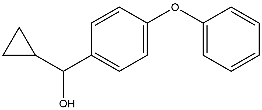 α-Cyclopropyl-4-phenoxybenzenemethanol 구조식 이미지