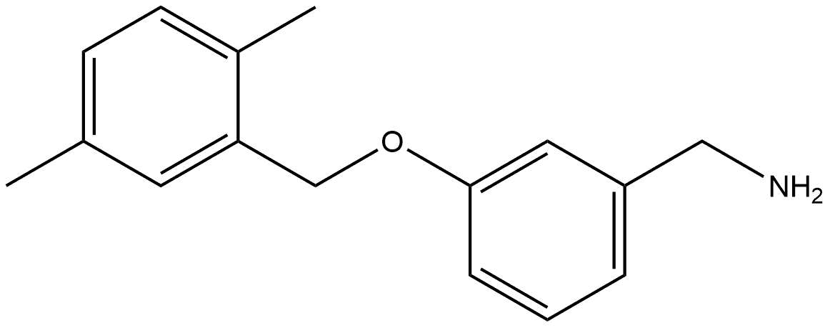 3-[(2,5-Dimethylphenyl)methoxy]benzenemethanamine Structure