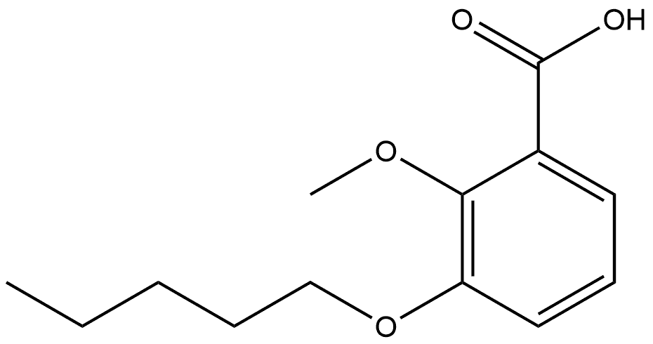 2-Methoxy-3-(pentyloxy)benzoic acid Structure