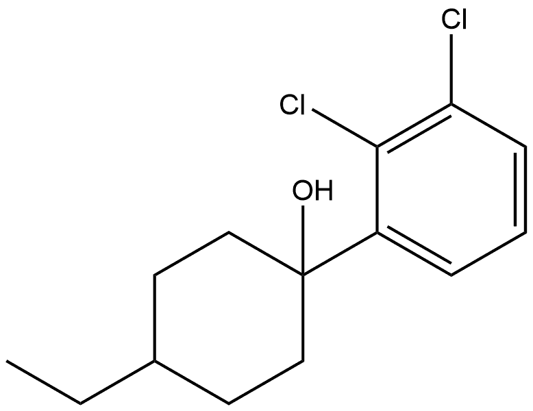 1-(2,3-Dichlorophenyl)-4-ethylcyclohexanol Structure