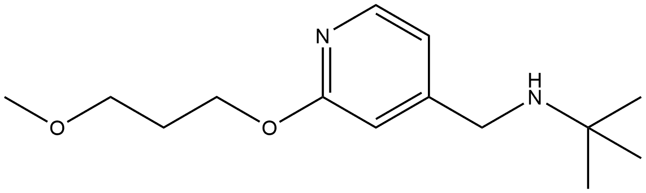 N-(1,1-Dimethylethyl)-2-(3-methoxypropoxy)-4-pyridinemethanamine Structure