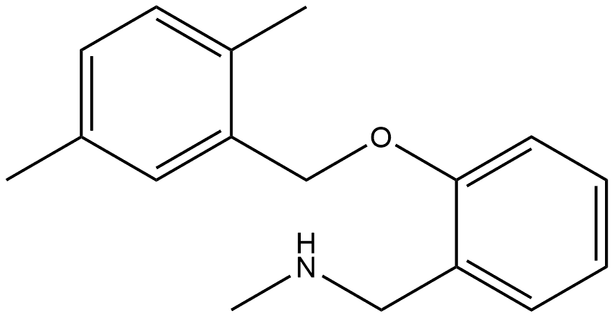 2-[(2,5-Dimethylphenyl)methoxy]-N-methylbenzenemethanamine Structure