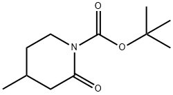 1-Piperidinecarboxylic acid, 4-methyl-2-oxo-, 1,1-dimethylethyl ester Structure