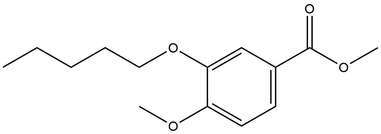 Methyl 4-methoxy-3-(pentyloxy)benzoate Structure