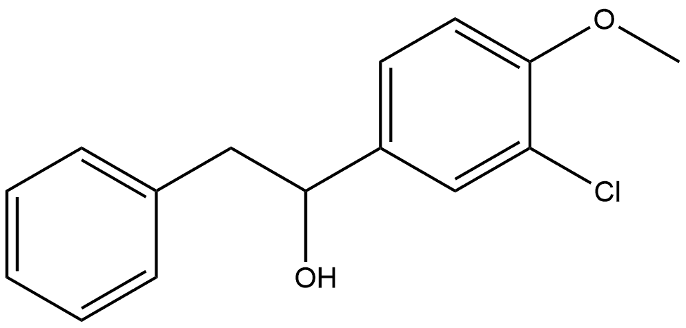 α-(3-Chloro-4-methoxyphenyl)benzeneethanol Structure