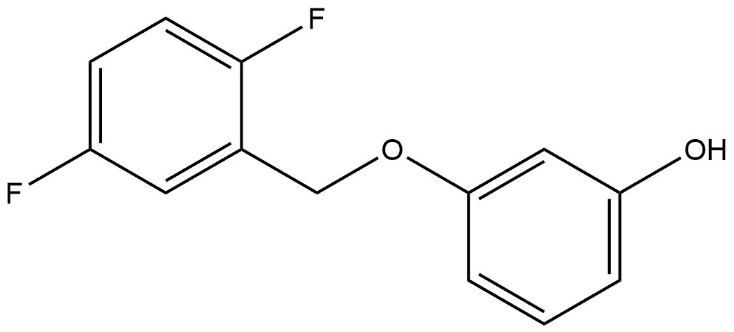 Phenol, 3-[(2,5-difluorophenyl)methoxy]- Structure