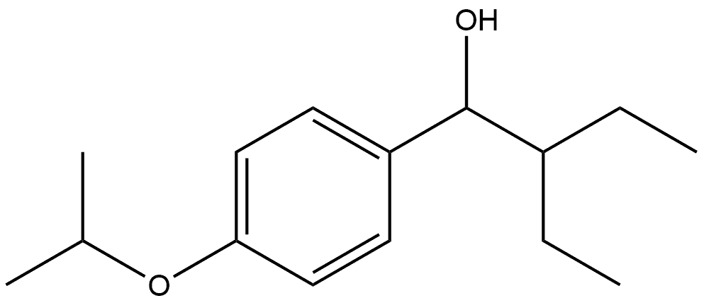 α-(1-Ethylpropyl)-4-(1-methylethoxy)benzenemethanol Structure