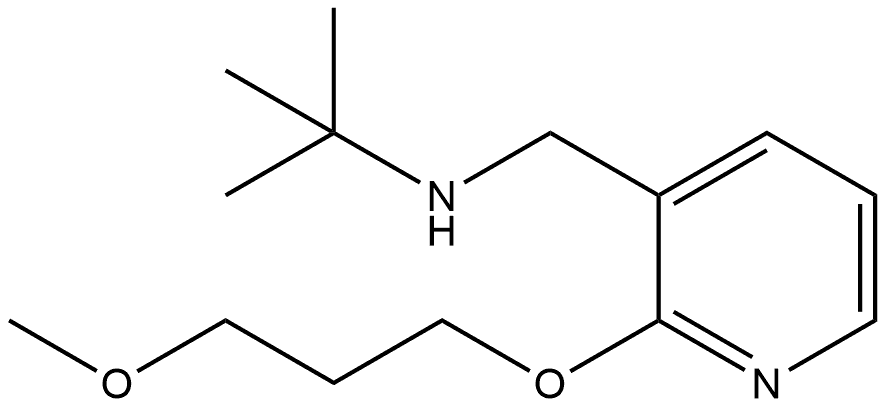 N-(1,1-Dimethylethyl)-2-(3-methoxypropoxy)-3-pyridinemethanamine Structure