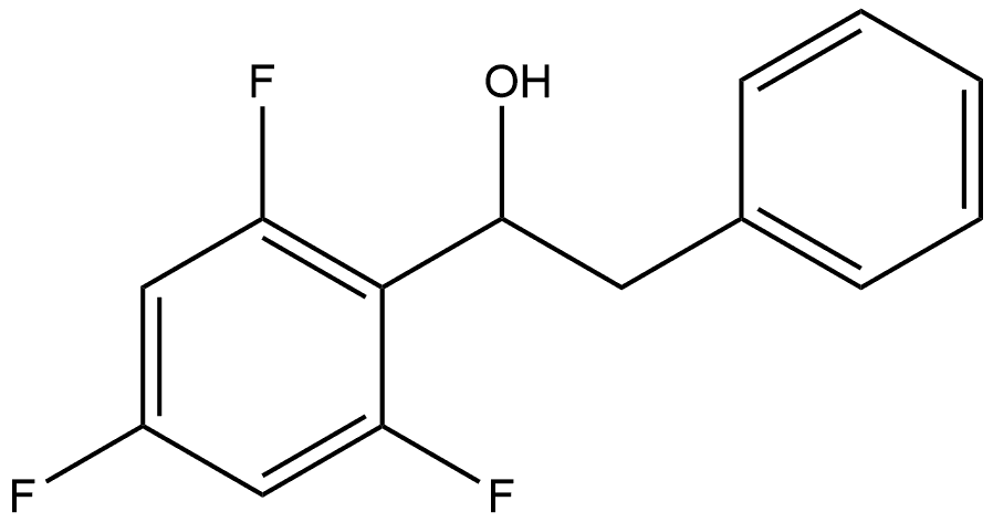 α-(2,4,6-Trifluorophenyl)benzeneethanol Structure