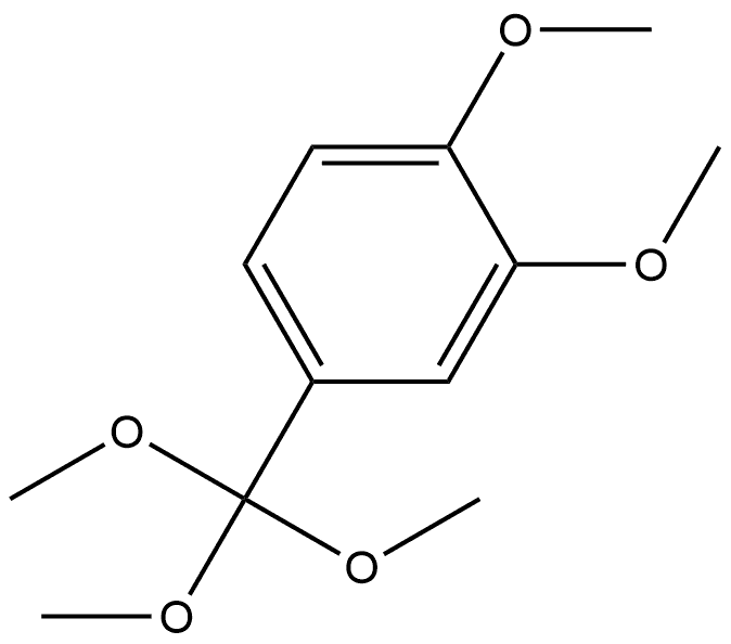 1,2-Dimethoxy-4-(trimethoxymethyl)benzene Structure