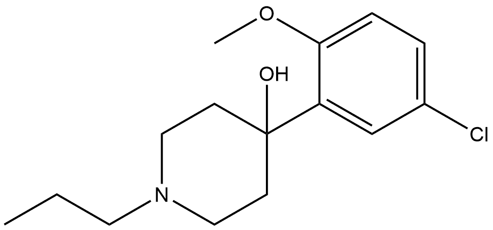 4-(5-Chloro-2-methoxyphenyl)-1-propyl-4-piperidinol Structure