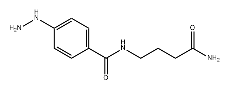 Benzamide, N-(4-amino-4-oxobutyl)-4-hydrazinyl- Structure